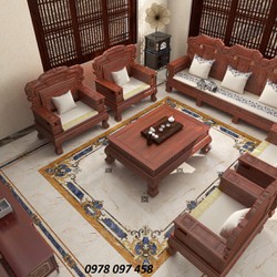 Thảm dán phòng khách sang trọng - gạch men