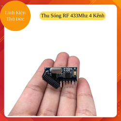 Mạch Thu Sóng RF 433Mhz 4 Kênh Học Lệnh