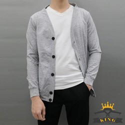 Áo khoác cardigan nam KING tay dài chất thun dày dặn phong cách hàn quốc trẻ trung năng động K125 K124