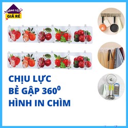 Combo 5 thanh 6 Móc Treo Đồ Dán Tường Chịu Lực Siêu Chắc