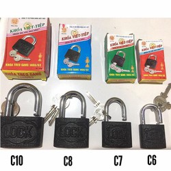 Khóa treo gang Việt Tiệp đủ loại cao cấp,chính hãng
