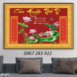 Tranh phòng thờ, gạch trang trí tường 3d