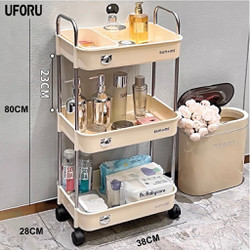 Kệ Đựng Đồ 3 Tầng Có Bánh Xe Để Đồ Đa Năng