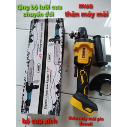 Combo Thân máy mài pin tặng bộ lưỡi cưa xích gắn máy mài chuyển đổi cưa gỗ