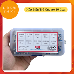 Hộp Biến Trở Cúc Áo RM065 Tổng Hợp 500Ohm Đến 1MOhm