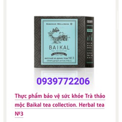 [Chính hãng] Trà baikal tea No.3 (hỗ trợ ngủ ngon) 30 gói