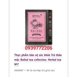 Trà baikal tea herbal No.7 (trà hỗ trợ xương khớp) 30 gói