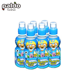 COMBO 6 CHAI NƯỚC TRÁI CÂY VỊ SỮA MILK FLAVOR PORORO PALDO 235ML