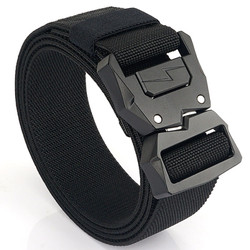 Dây thắt lưng nam, dây nịt vải bố mặt thép siêu bền khóa cài ARM-1320