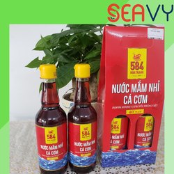 Hộp nước mắm nhĩ 584 Nha Trang loại 40 độ đạm đặc sản Nha Trang ( Xách 2 chai ) - Seavy