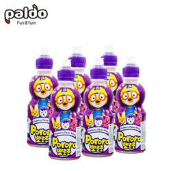 COMBO 6 CHAI NƯỚC TRÁI CÂY VỊ VIỆT QUẤT BLUEBERRY FLAVOR PORORO PALDO 235ML