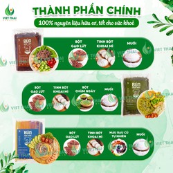 Bánh canh ống gạo lứt tinh bột gạo hữu cơ VT 500g - NMOFF