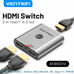 HDMI Switch Bộ Gạt HDMI Vention Chuẩn 4K Vỏ Hợp Kim Chất Lượng Cao