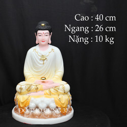 [ CAO 40 CM ] TƯỢNG PHẬT THÍCH CA ÁO VÀNG CAO CẤP - HÀNG NHẬP KHẨU