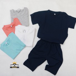 Combo2 áo quần em bé KING màu trơn chất cotton thoải mái mát mẻ thời trang cho bé - Áo dài quần dài