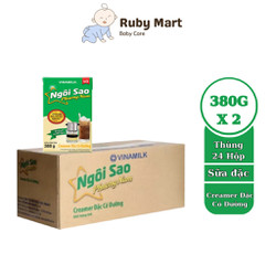 [ Date T11/24 ]Combo 2 Thùng 48 hộp Creamer sữa đặc Ngôi Sao Phương Nam xanh lá Hộp giấy 380g 24 hộp / thùng