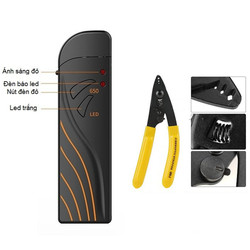Bút soi lỗi sợi quang 30km Tặng kìm tuốt sợi quang 3 lỗ CFS-3