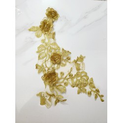 Hoa thêu may lên áo dài trang trí