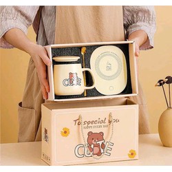 BỘ MÁY HÂM NÓNG SỮA ĐỒ UỐNG TIỆN LỢI KÈM CỐC SỨ ,PHONG CÁCH HOÀNG GIA SIÊU SANG