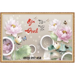 Tranh 3D trên nền gạch men