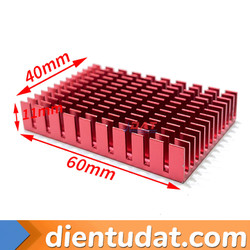 Nhôm Tản Nhiệt Đỏ 60*40*11mm