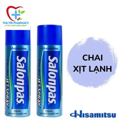 Xịt giảm đau Salonpas Jet Spray - Giảm đau nhức cơ khớp - Hisamitsu - Chai 118ml