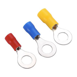 Đầu cos dây điện tròn bọc nhựa RV 1.25-3-4-5-8 Đầu cốt bấm dây điện 4mm 8mm cosse (cót) đồng đấu nối điện