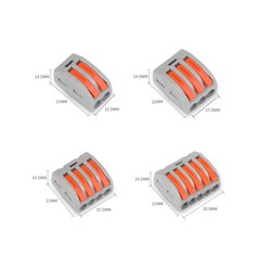 Bộ 10 chiếc cút nối dây điện nhanh PCT-212 213 215 KV774 - chịu tải 32A