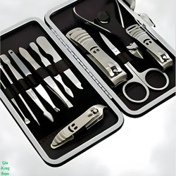 Bộ dụng cụ bấm móng bộ cắt móng tay không gỉ 12 món bộ nail gia đình