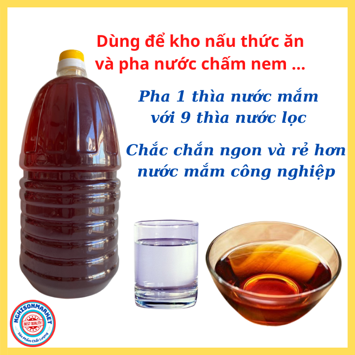 Nước mắm cốt cá nục Thanh Hóa ngon can 2 lít (Mã SP: MắmNục)