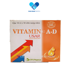 VITAMIN A-D USAR PP.Pharco  hộp 100 viên