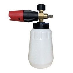 Bình tạo bọt rửa xe miệng rộng dùng cho máy bơm cao áp, ốc cắm nhanh 1/4 1l