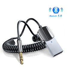 Bộ Chuyển Đổi Bluetooth 5.0 Essager Eb01 Không Dây Tích Hợp Mic Chuyển Từ Cổng Usb Sang Giắc Âm Thanh 3.5mm Cho Xe Hơi