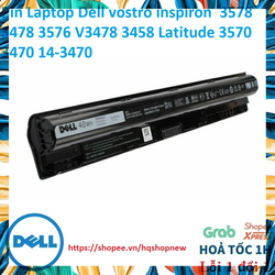 [Pin zin] Pin Laptop Dell vostro inspiron  3578 3478 3576 V3478 3458 5100 Latitude 3570 3470 14-3470 PHỤ KIỆN LAPTOP