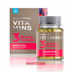 Thực phẩm bảo vệ sức khỏe sắc đẹp Essential Vitamins Beauty Vitals hộp 30 viên