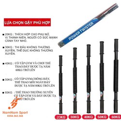 Gậy bẻ tập cơ tay Power Twister cao cấp
