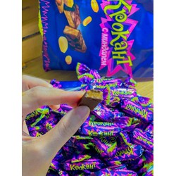 Kẹo tím Nga Krokant socola hạnh nhân hàng chuẩn gói 500g