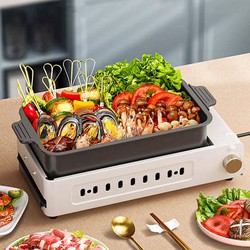 Bếp Lẩu Nướng Đa Năng Golden Carving Shabu-Shabu 1500W (Tặng nồi nấu)
