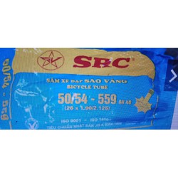 SĂM, RUỘT XE ĐẠP ĐỊA HÌNH 26x1.90/2.125 VAN DÀI SAO VÀNG