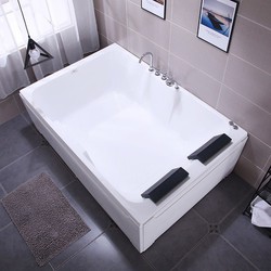Bồn tắm đôi NT06 có gắn sen vòi nhập khẩu chất liệu Acrylic cao cấp, hiện đại- Hàng nhập khẩu bảo hành 5 năm
