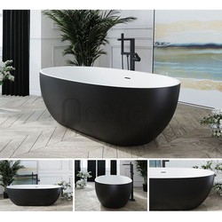 Bồn tắm nằm oval NT02 nhập khẩu chất liệu Acrylic cao cấp, hiện đại- Hàng nhập khẩu bảo hành 5 năm