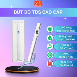 Bút đo TDS cao cấp Kiểm tra chất lượng nước, Độ chính xác cao Dễ dàng sử dụng - vistyle