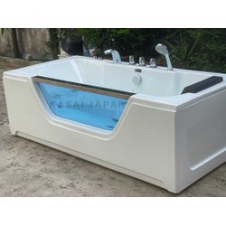 Bồn tắm nằm NT05 có massage sục khí gắn sen vòi chất liệu Acrylic cao cấp, hiện đại- Hàng nhập khẩu bảo hành 5 năm