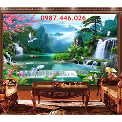 Tranh thác nước, gach tranh HPp2833