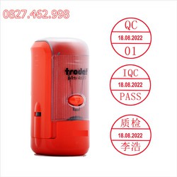 Con dấu tròn có ngày tháng năm ở giữa thay đổi được và có nội dung (Đặt theo yêu cầu)
