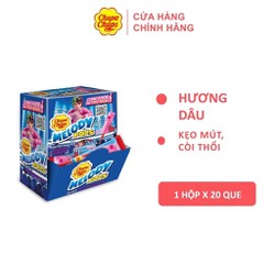 Chupa Chups Kẹo Mút Cây Còi Thỏi Hương Dâu (Hộp 300g)