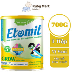 [Date T1/25] Sữa Bột Etomil 5x Grow Lon 700gr - Tăng Cường Phát Triển Chiều Cao Dễ Uống