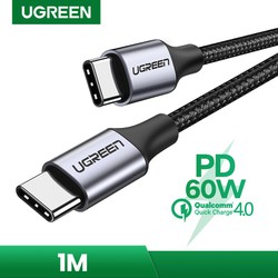 [1M] Type-C 60W Cáp Sạc USB C Sang USB C Cho iPhone 15 Samsung Xiaomi Air Macbook iPad Pro 12.9 11