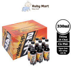 Thùng 24 chai Nước Tăng Lực Vị Cà Phê Wake Up 247 Vị Cà Phê 330ml