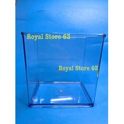 Bể Nhựa Mica Nuôi Cá Betta, Guppy, Thủy Sinh siêu đẹp. Kích thước 15x15x12cm
